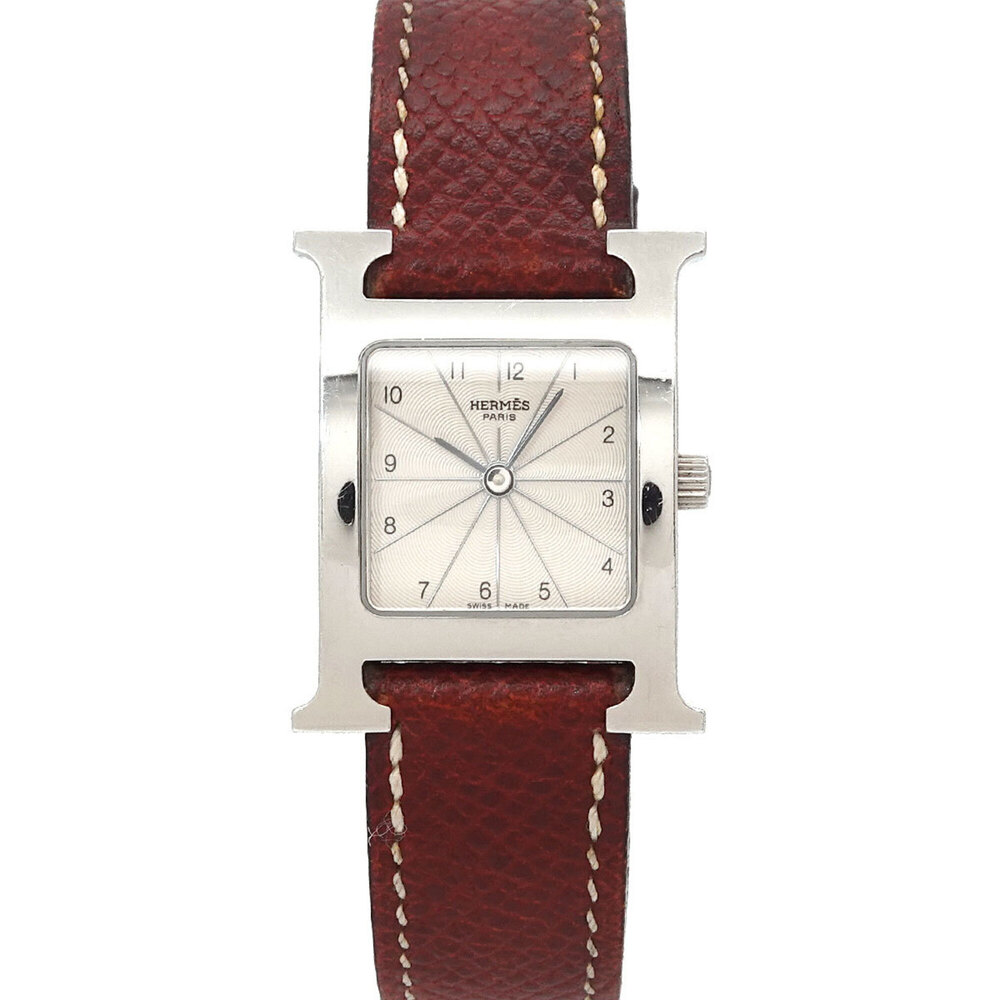 Hermes H-Watch HH1 210 Women's Watch Silver Quartz H